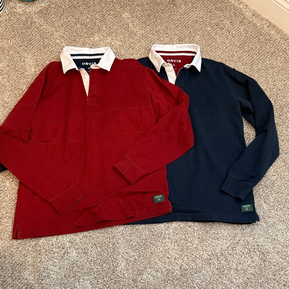 Orvis Red and Navy Men's Shirts